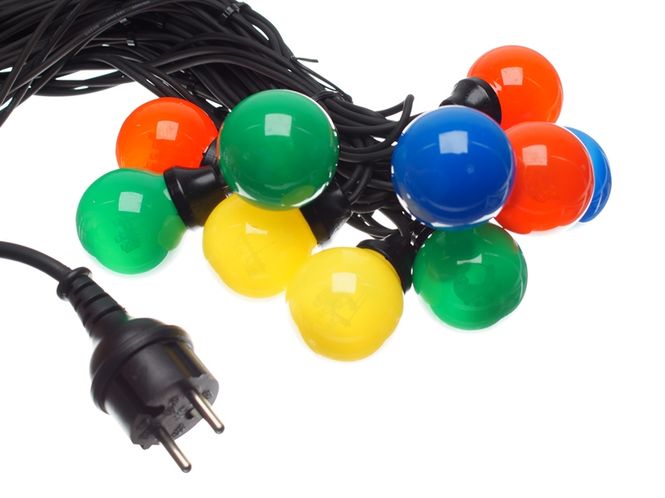 Hovedbilde Festival farget LED lyskjede, ...