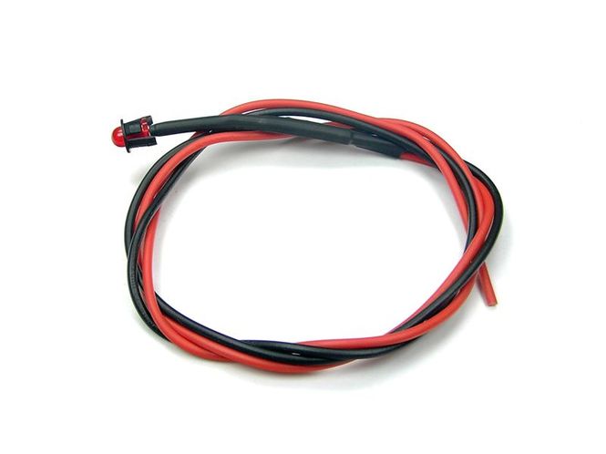 Hovedbilde 10 stk 24V 5mm blinkende ...