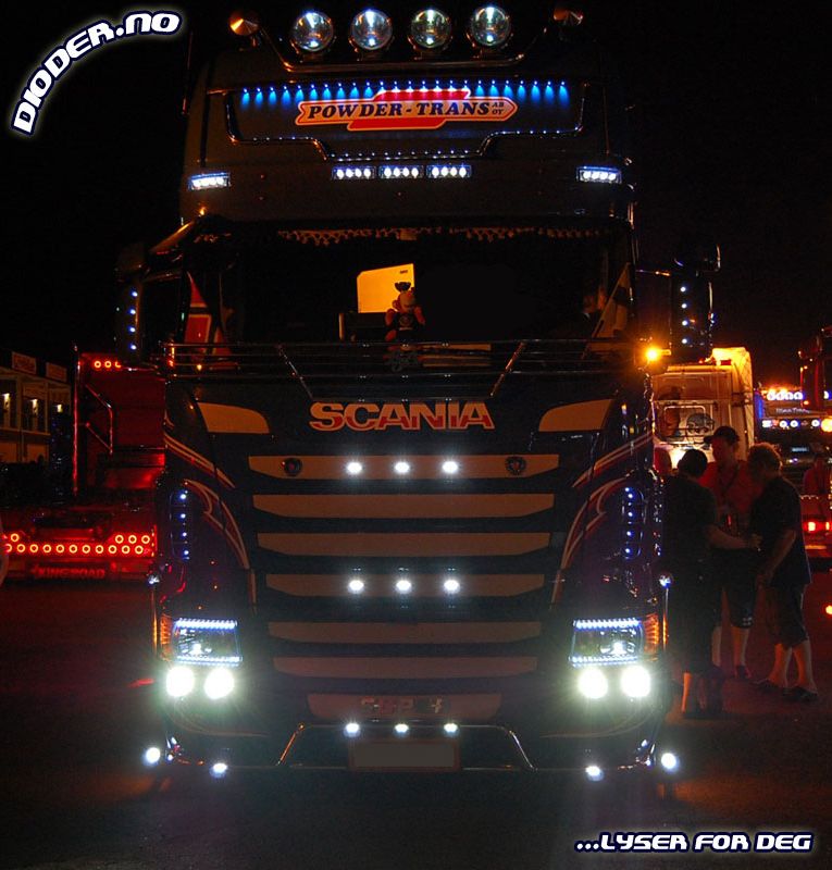  DRL 4xLED sett til Scania