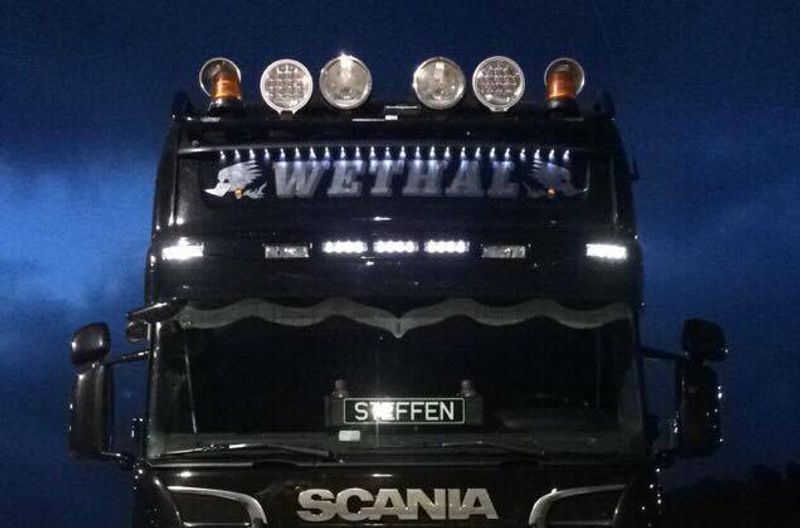 Løst glass/lys til Scania Topline