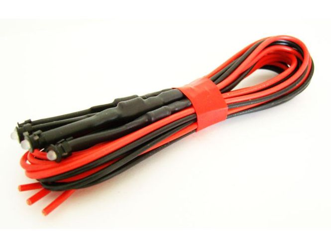 Hovedbilde 5 stk 24V 3mm dioder ...