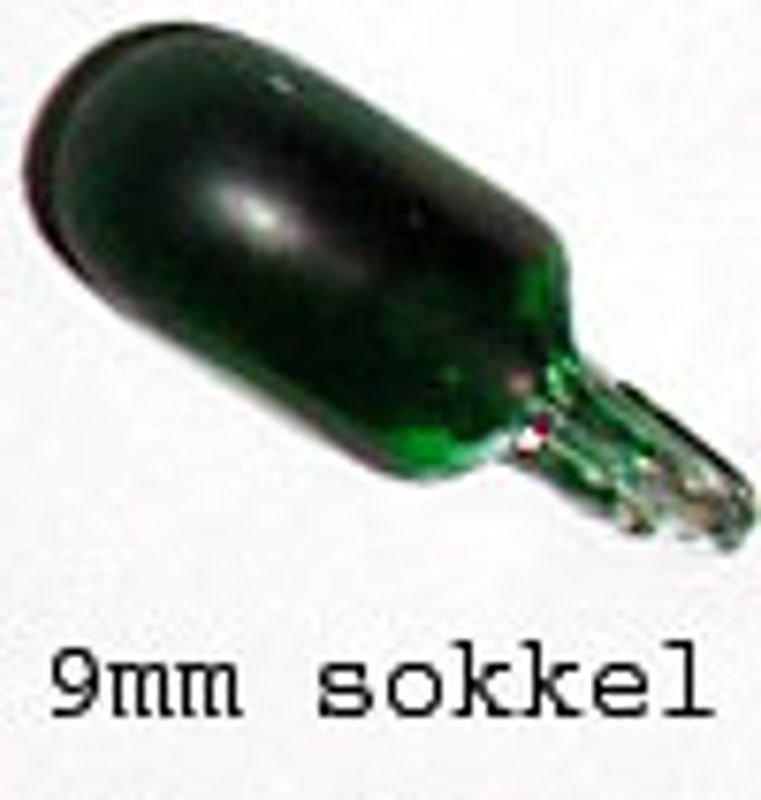 3 Watt Grønn Instrumentpære 12V