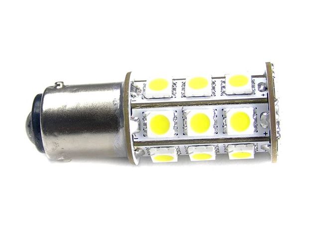 Hovedbilde Gul 24xSMD LED pære 12V, 21W ...