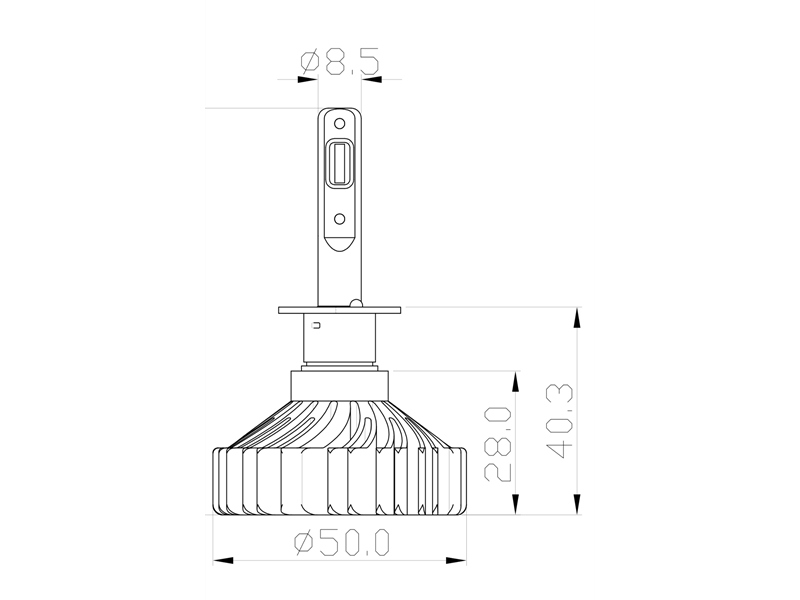 H1 Performance LED frontlys kit T2