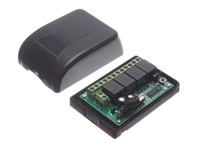 Hovedbilde 12V 4 kanaler fjernbetjent ...