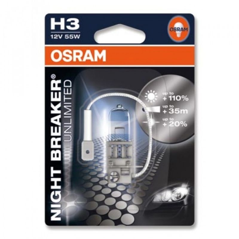 H3 Osram Night breaker Unlimited 12V 55W