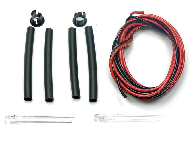 Hovedbilde 2 stk Hvite 3mm RC dioder i ...