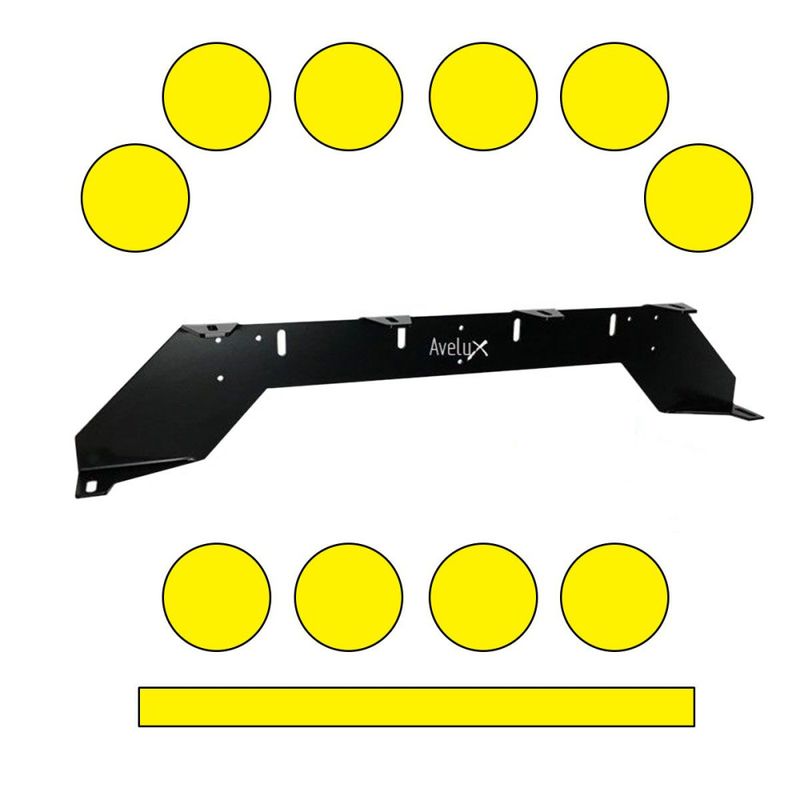 AveluX 5mm skiltbrakett for 6stk ekstralys