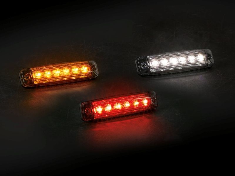 Dark-serie Slim LED markeringslampe 12-36V