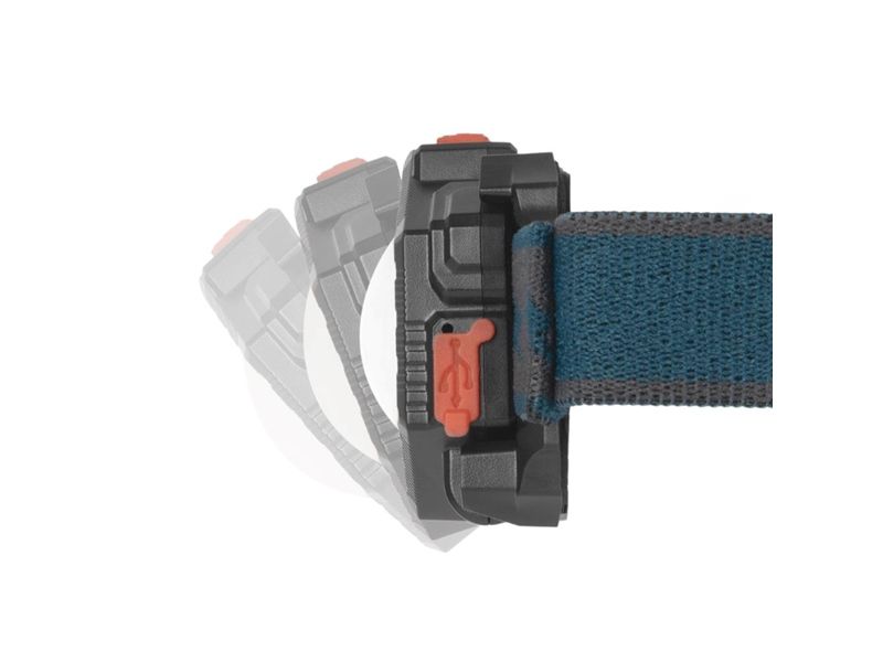 ENTAC Multifunksjonell, oppladbar LED-hodelykt, 350 lm