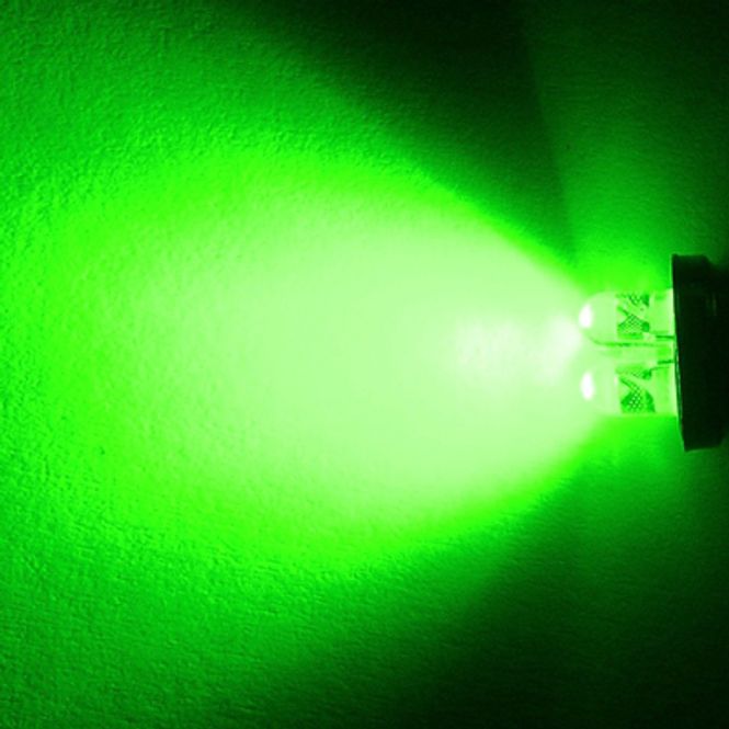 Hovedbilde BA9s grønn 4xLED parklys 12V ...