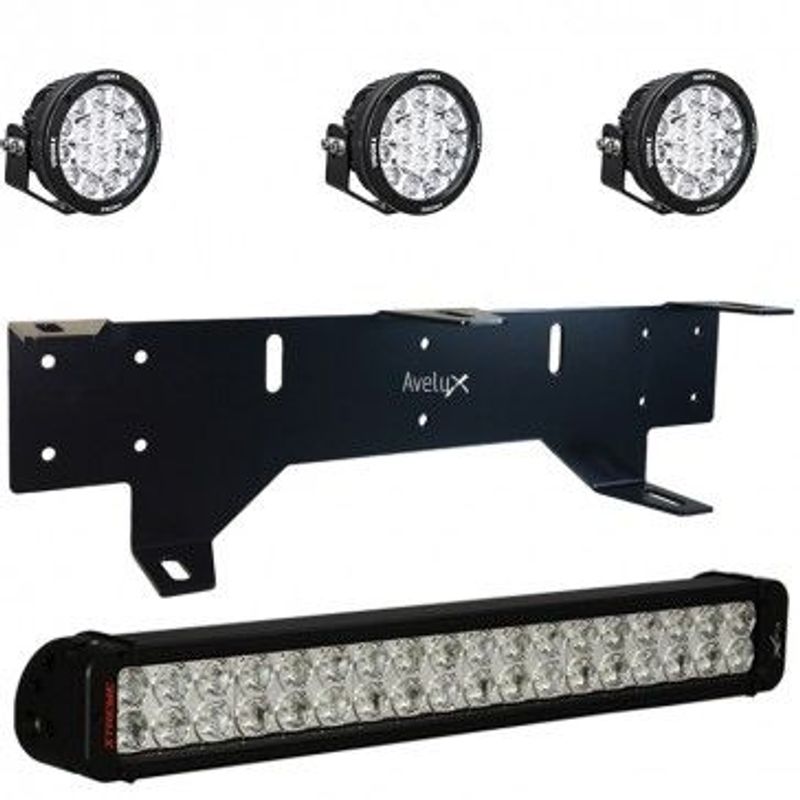 AveluX 3mm skiltbrakett for 3 stk ekstralys + Ledbar
