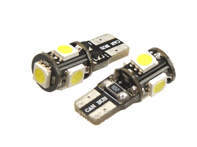 Hovedbilde 24V W5W 5xSMD LED 2 stk