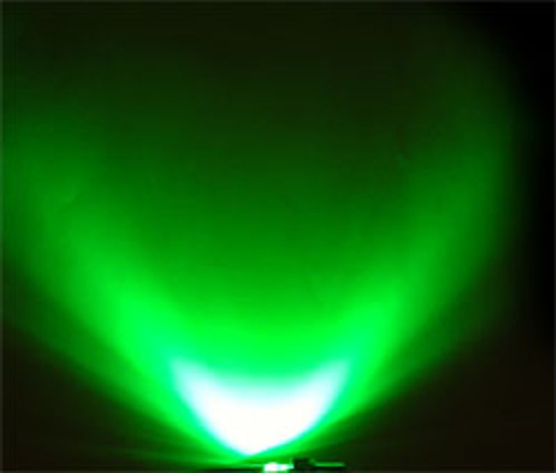 Grønn Luxeon 1 Watt PowerLED i løsdele - 12V