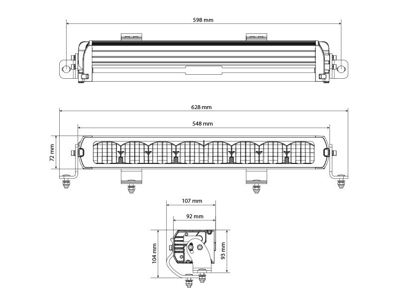 Genesis II 600 Hybrid Beam 12V 24V