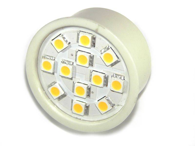 G9 Varmhvit pære med 12 SMD LED 120lm 230V